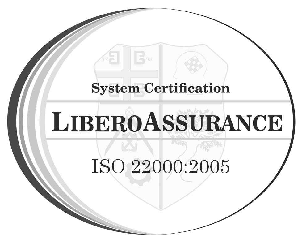 ISO 22000 2005 LIBERO ASSURANCE MARK GRAY